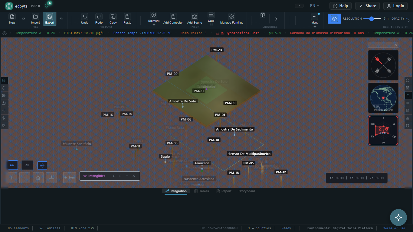 Voxel-based subsurface visualization for contamination and geological analysis